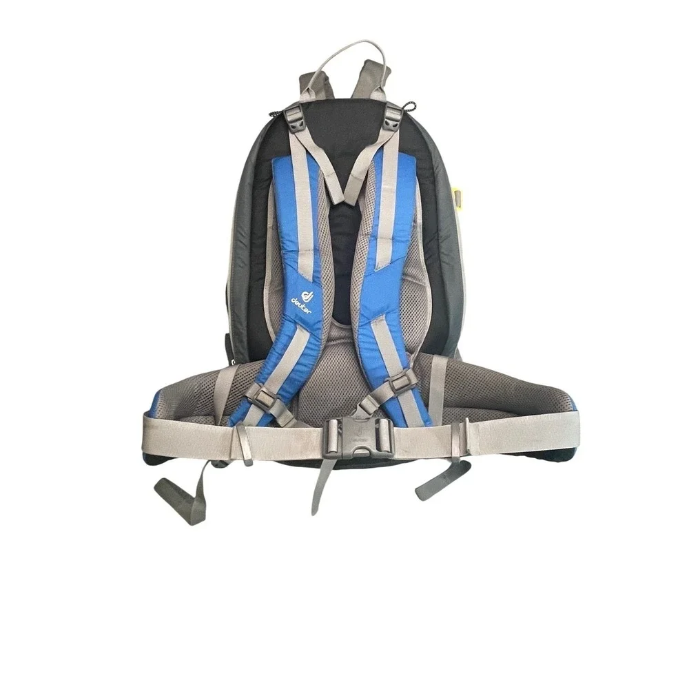 Deuter Kanga Kid Child Carrier 20L Backpack Hiking Blue Grey Adjustable Straps